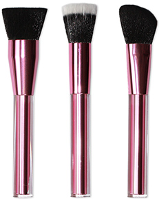 makeup brushes with aluminum insert