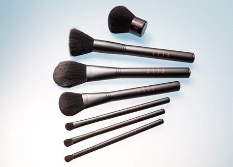 cosmetic brush collection all black
