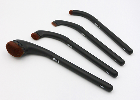 makeup brush collection oval